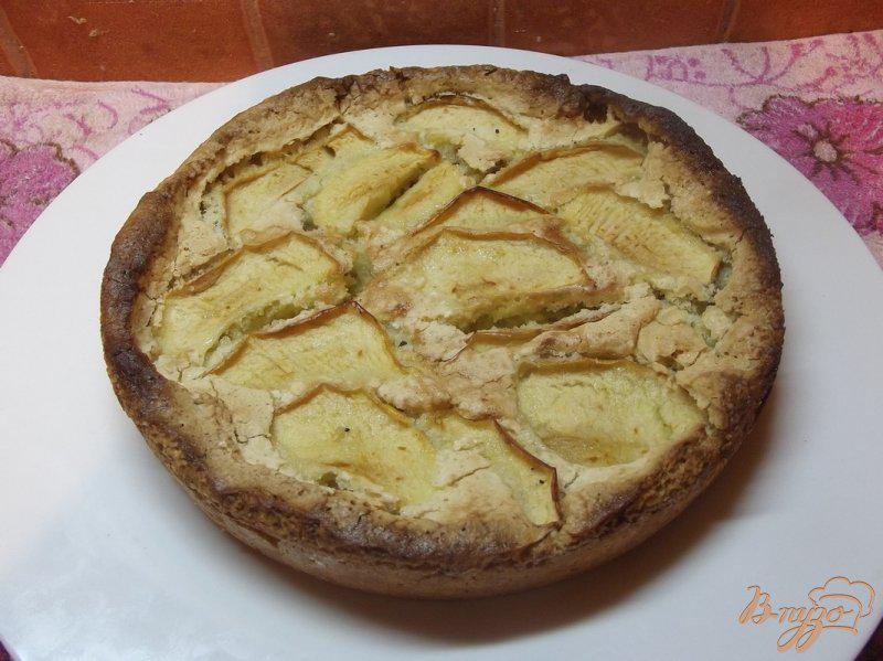 Фото приготовление рецепта: Пирог с яблоками на растительном масле шаг №8