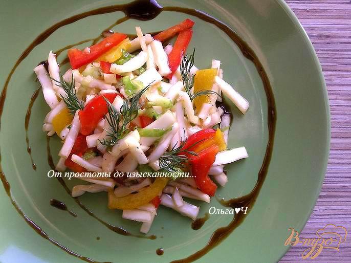 Фото приготовление рецепта: Салат из капусты в пикантной заправке шаг №5