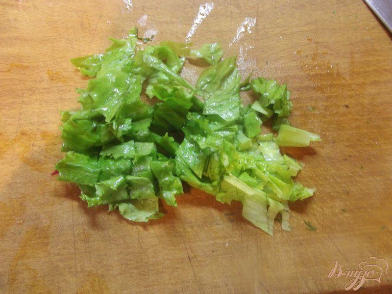 Фото приготовление рецепта: Зеленый весенний салат с кунжутом шаг №1