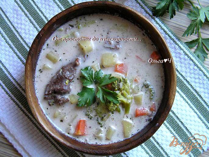 Фото приготовление рецепта: Сливочный суп из утки с рисом Рубин шаг №7