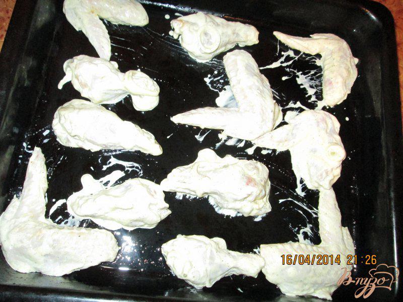Фото приготовление рецепта: Картошечка на крыльях с грибами шаг №3