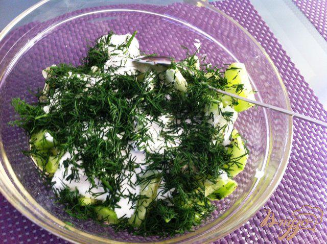 Фото приготовление рецепта: Простой салат шаг №5