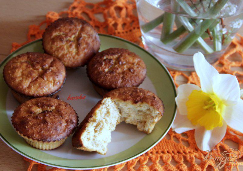 Фото приготовление рецепта: Кексики с овсянкой, творогом и абрикосовым джемом шаг №4