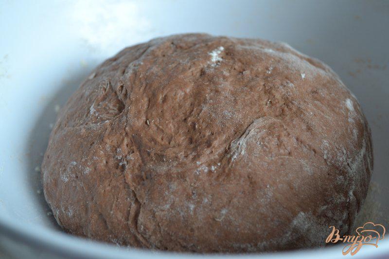 Фото приготовление рецепта: Дрожжевое слоеное тесто (шоколадное) шаг №3