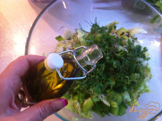Фото приготовление рецепта: Салат зеленый шаг №9