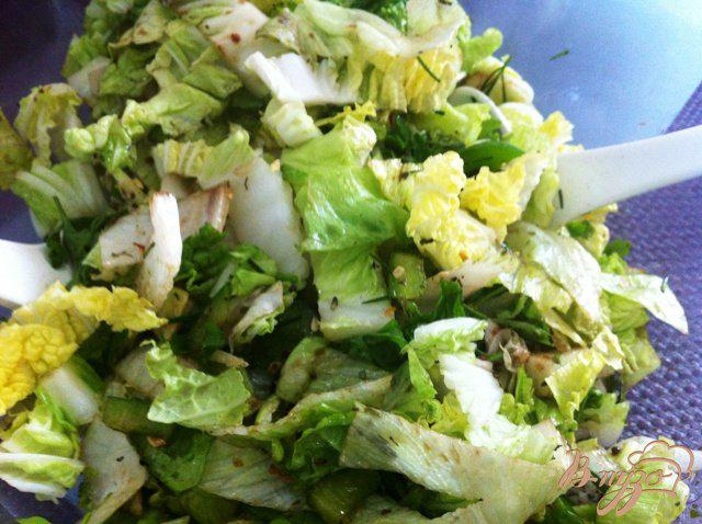Фото приготовление рецепта: Салат зеленый шаг №10