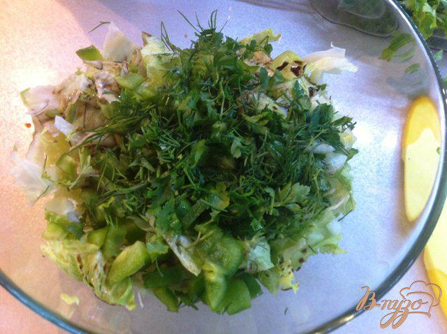 Фото приготовление рецепта: Салат зеленый шаг №7