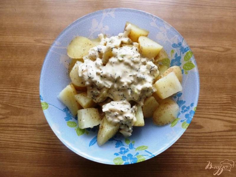 Фото приготовление рецепта: Картофельный салат «Розмари» шаг №3