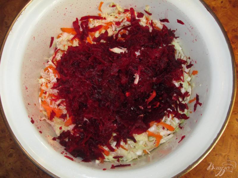 Фото приготовление рецепта: Салат из мяса и белокочанной капусты шаг №4