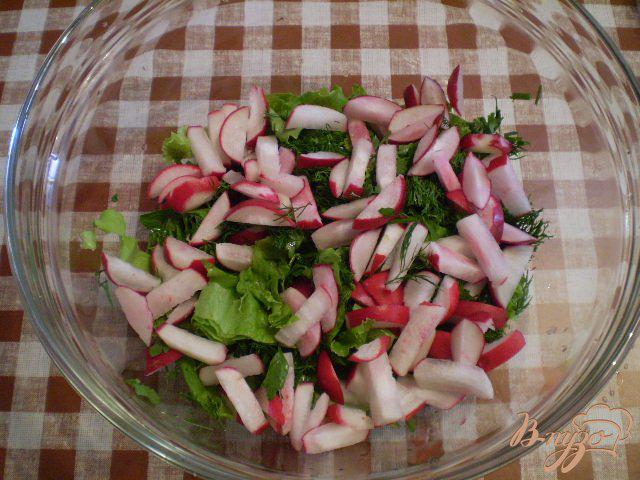 Фото приготовление рецепта: Салат с цыпленком-гриль шаг №3