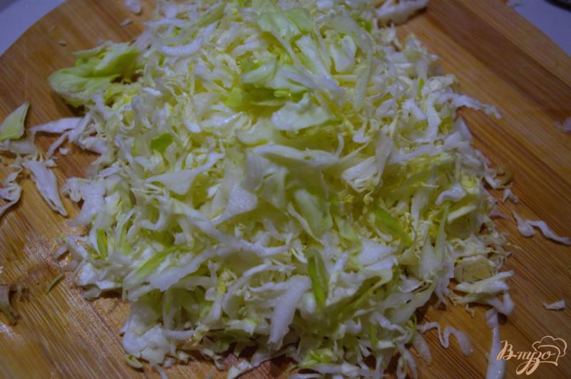 Фото приготовление рецепта: Салат с капустой, курицей и морковью шаг №5