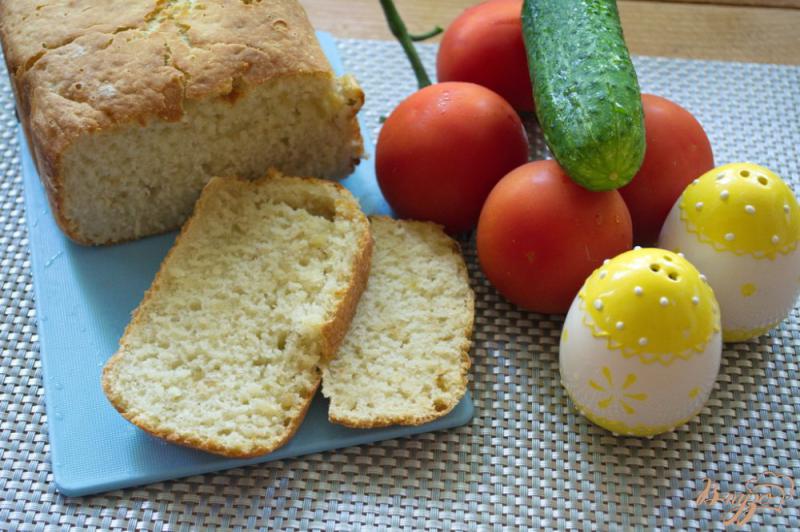 Фото приготовление рецепта: Хлеб с чесноком и луком в хлебопечке шаг №6