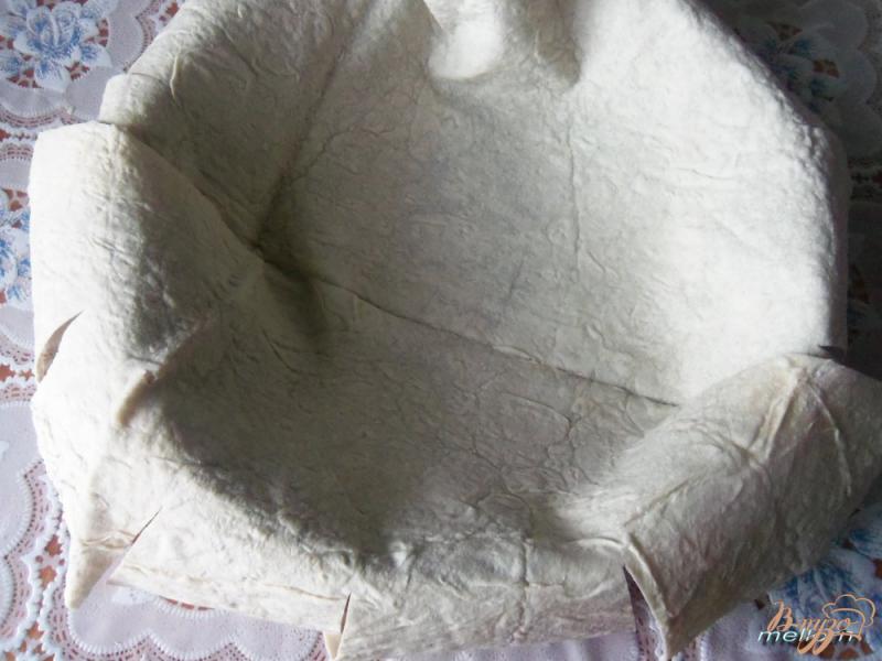 Фото приготовление рецепта: Пирог из лаваша с творожной массой и грушами шаг №3