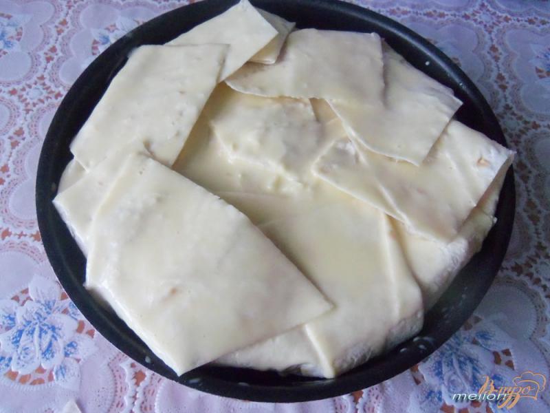 Фото приготовление рецепта: Пирог из лаваша с творожной массой и грушами шаг №7