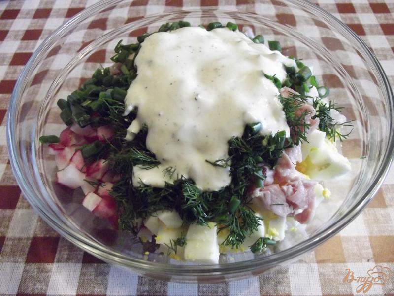 Фото приготовление рецепта: Салат с копченой курочкой шаг №3