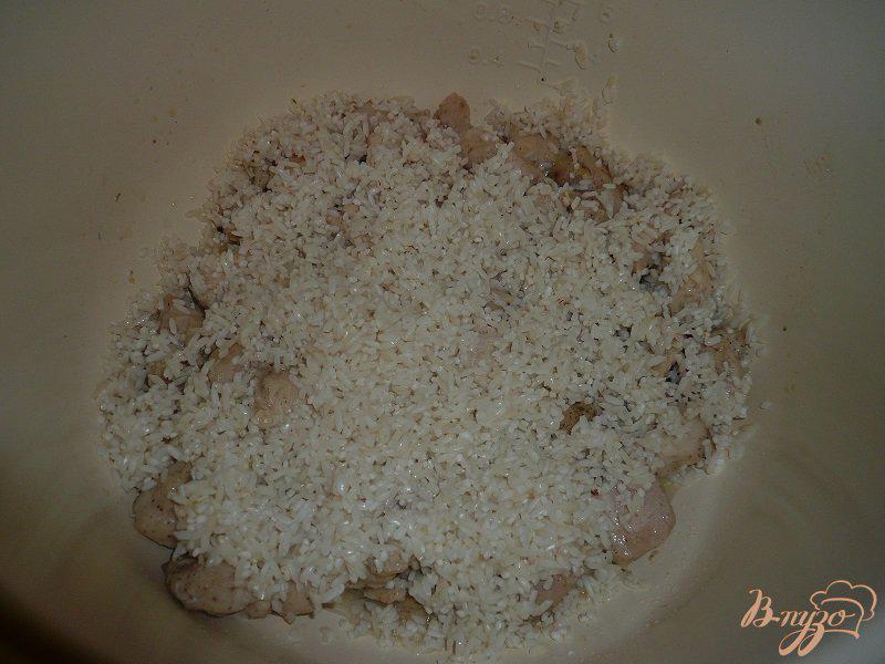Фото приготовление рецепта: Каша рисово-овсяная с курочкой шаг №8