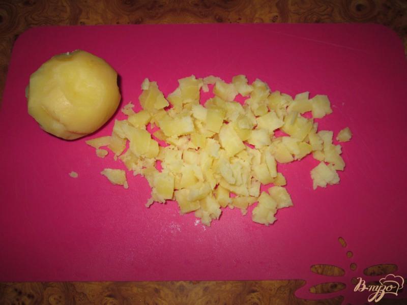 Фото приготовление рецепта: Салат с крабовыми палочками, сыром и болгарским перцем шаг №6