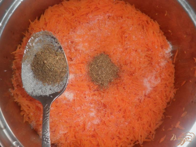 Фото приготовление рецепта: Острая корейская морковка шаг №6