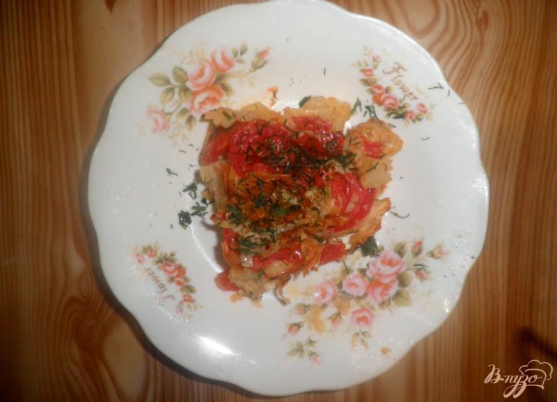 Фото приготовление рецепта: Запеканка из цветной капусты с сыром и помидорами шаг №8