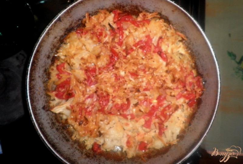 Фото приготовление рецепта: Запеканка из цветной капусты с сыром и помидорами шаг №7
