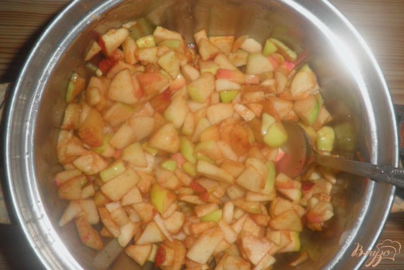 Фото приготовление рецепта: Пирожки из дрожжевого теста с яблоками шаг №5