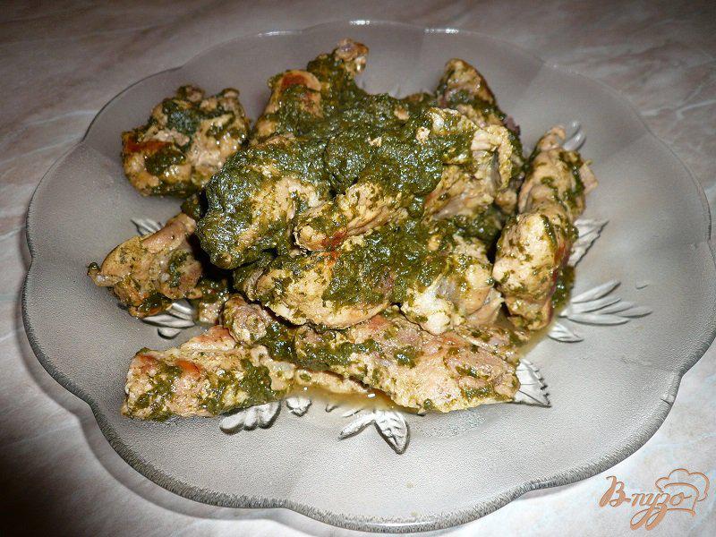 Фото приготовление рецепта: Свиное рагу со шпинатом шаг №5