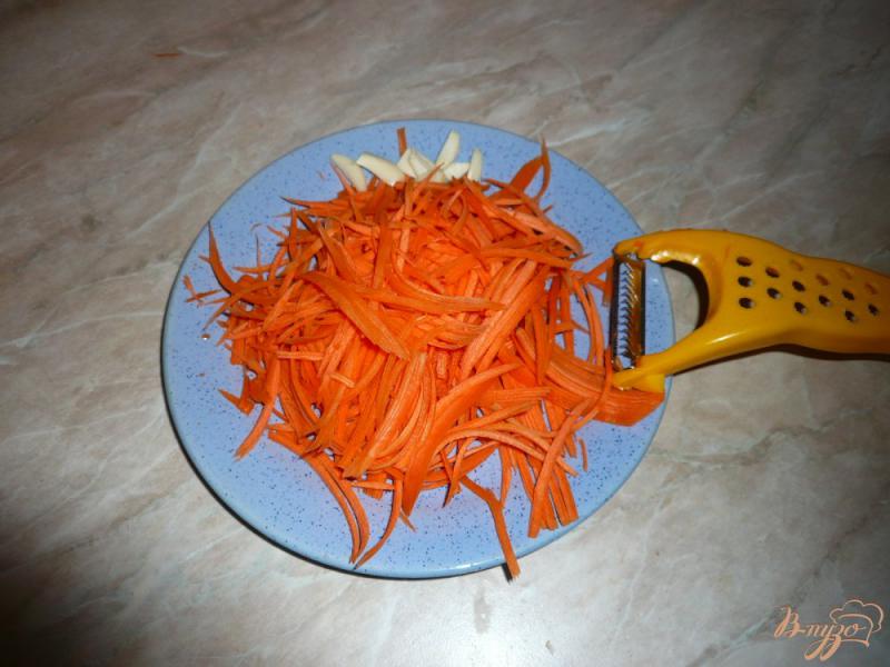 Фото приготовление рецепта: Куриная грудка с морковью и мандарином шаг №2