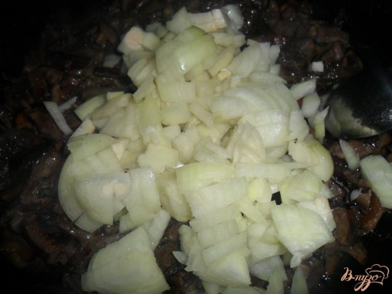 Фото приготовление рецепта: Жареные грибы с луком шаг №3