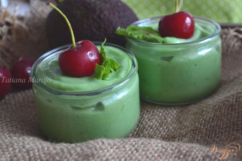 Фото приготовление рецепта: Десертный крем из авокадо «Холодок» шаг №3