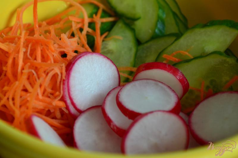 Фото приготовление рецепта: Овощной салат «Синьор Помидор» шаг №1