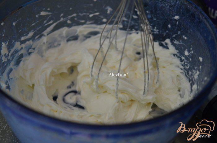 Фото приготовление рецепта: Блинчики со сливочным сыром шаг №3