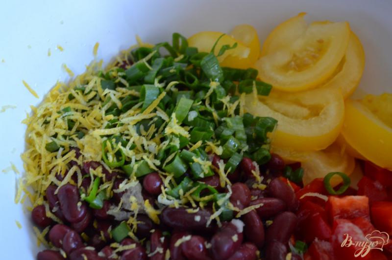 Фото приготовление рецепта: Овощная закуска-салат с сардинами шаг №3
