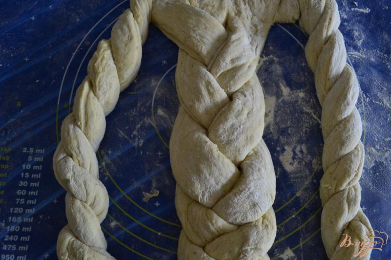 Фото приготовление рецепта: Базиликово-чесночный  хлеб шаг №5