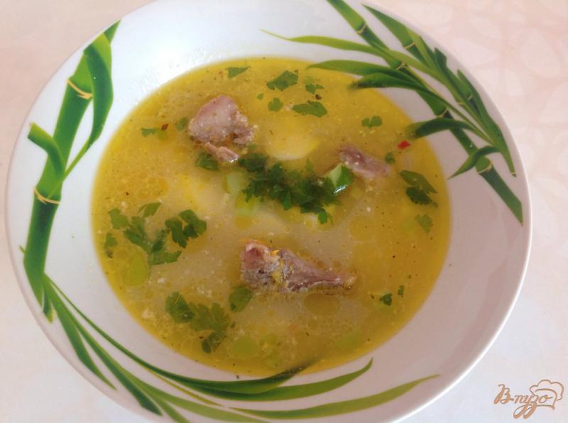 Фото приготовление рецепта: Вермишелевый суп со сливками шаг №5