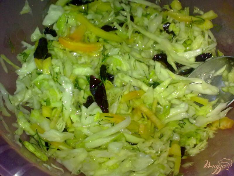 Фото приготовление рецепта: Салат из капусты и чернослива шаг №5