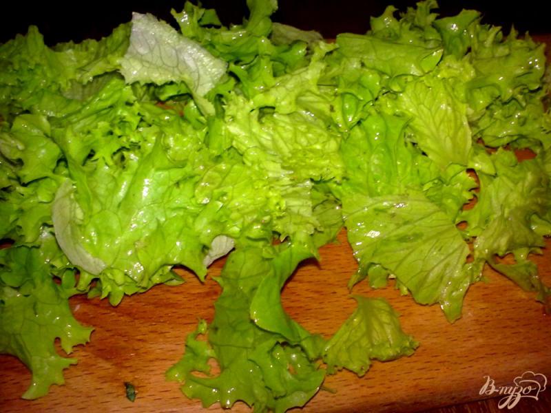 Фото приготовление рецепта: Салат с цветной капустой «Зеленый» шаг №3