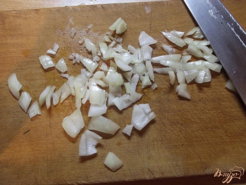 Фото приготовление рецепта: Индюшиные биточки с луком в духовке шаг №4