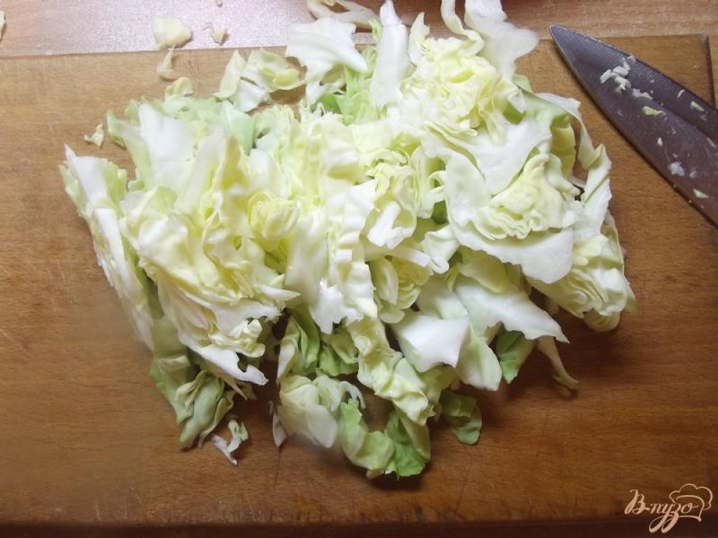 Фото приготовление рецепта: Капустный салат с кинзой шаг №1