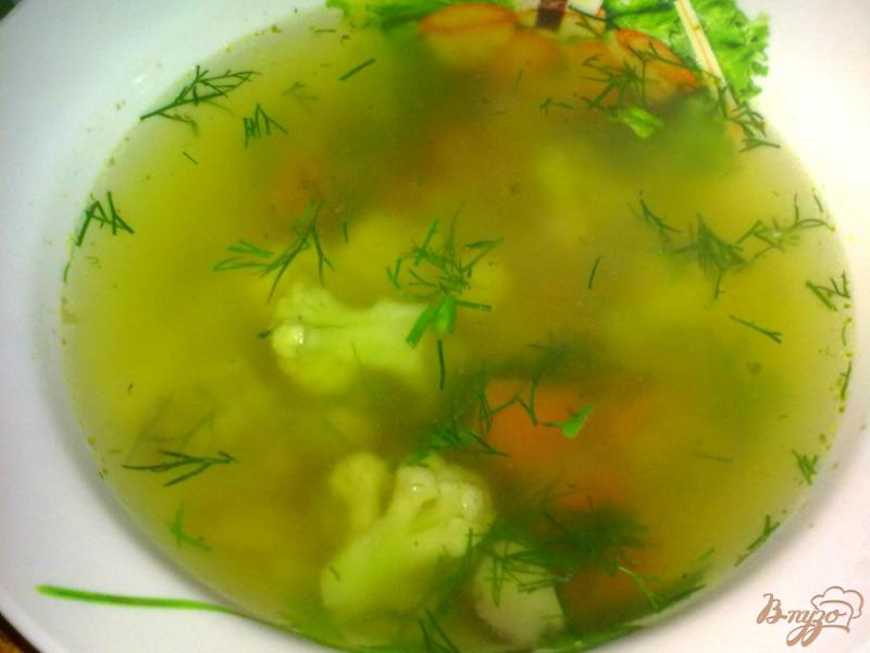 Фото приготовление рецепта: Куриный суп  с гречкой и грибами шаг №9