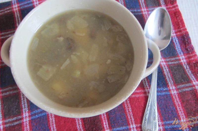 Фото приготовление рецепта: Гороховый суп с опятами. шаг №7