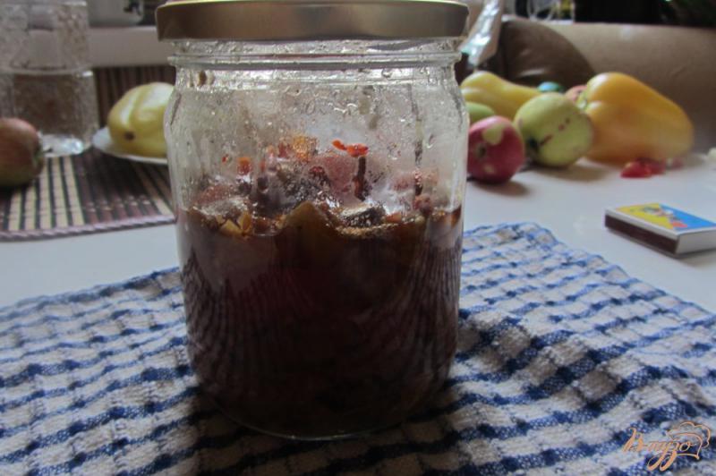 Фото приготовление рецепта: Холодная закуска из баклажанов с помидорами шаг №10