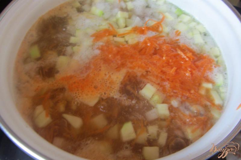 Фото приготовление рецепта: Кабачковый суп на индейки без зажарки шаг №5
