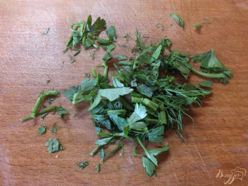 Фото приготовление рецепта: Цветная капуста запеченная с болгарским перцем и зеленью шаг №4