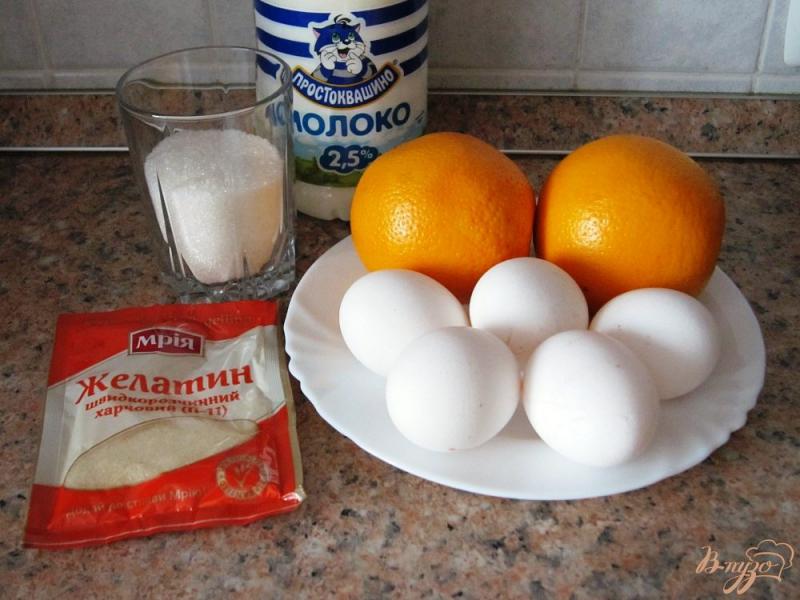 Фото приготовление рецепта: Апельсиновый пудинг шаг №1