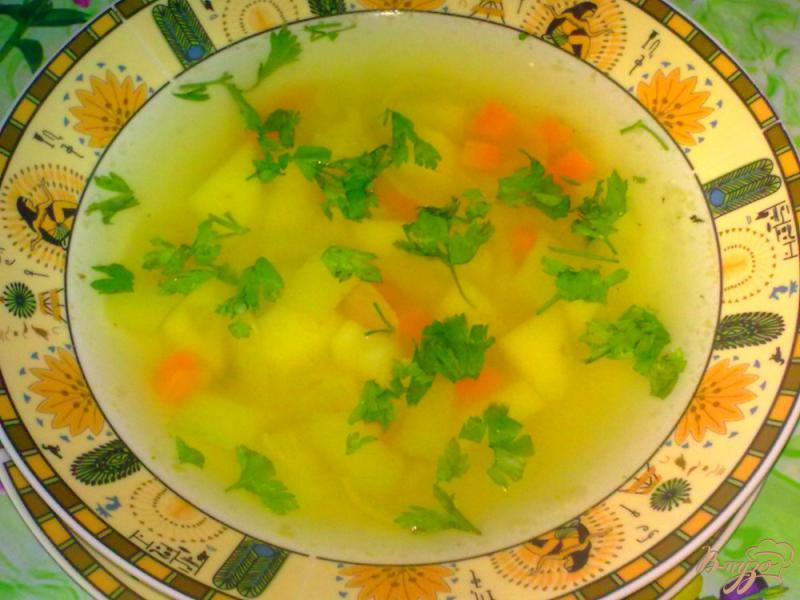Фото приготовление рецепта: Суп с кабачком «Легкий» шаг №8