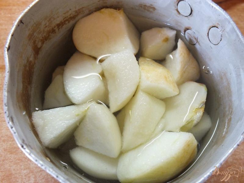 Фото приготовление рецепта: Белый щербет трио: груша, яблоко, виноград шаг №7