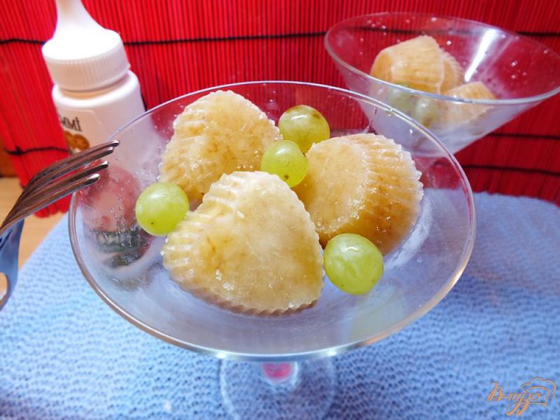 Фото приготовление рецепта: Белый щербет трио: груша, яблоко, виноград шаг №12