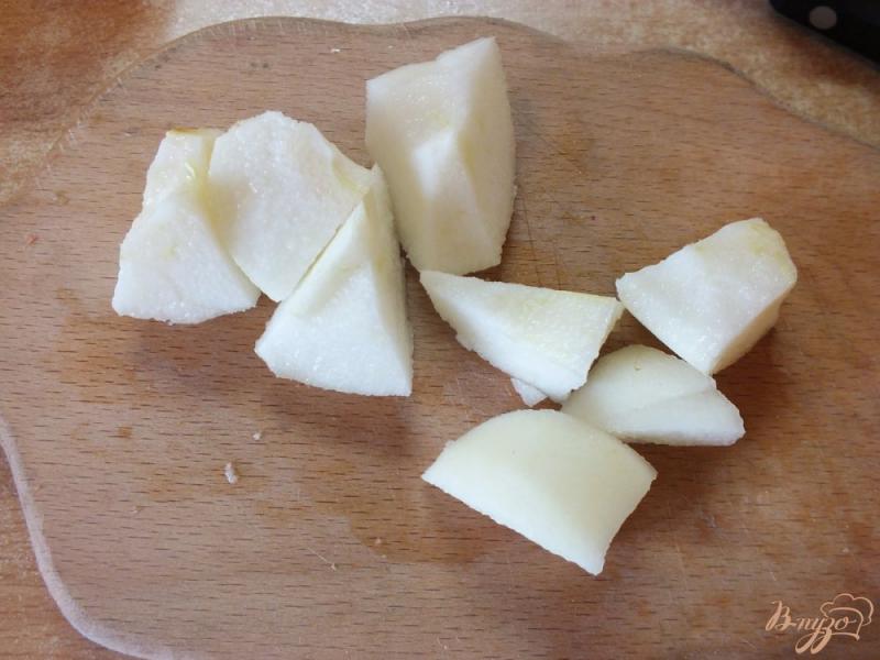 Фото приготовление рецепта: Белый щербет трио: груша, яблоко, виноград шаг №5