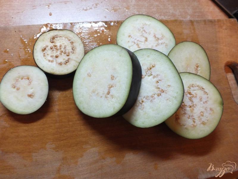 Фото приготовление рецепта: Баклажаны под соусом из помидоров шаг №4