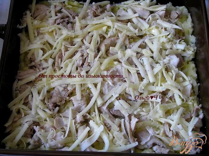 Фото приготовление рецепта: Пармантье с курицей и базиликом шаг №3